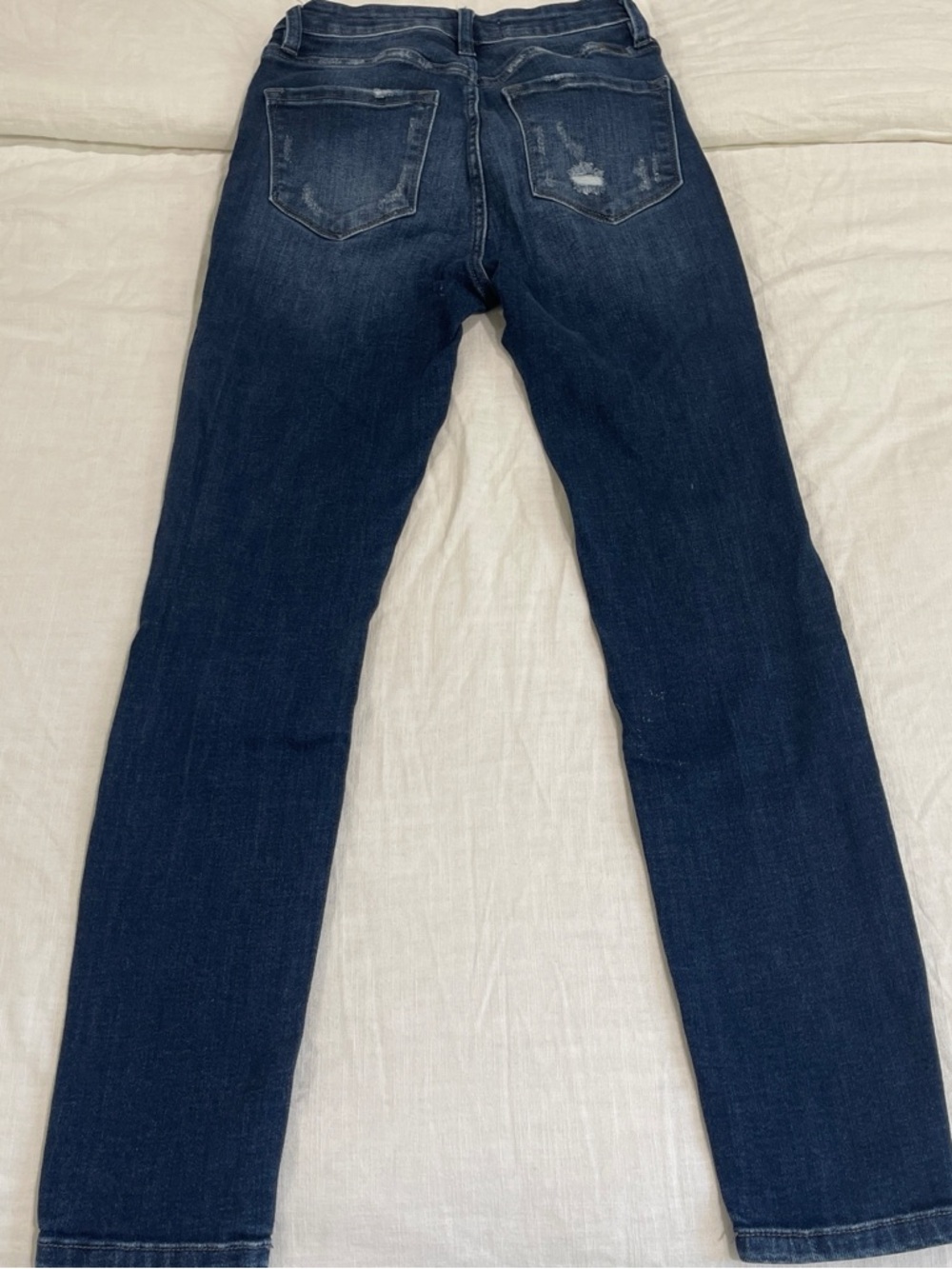 Kan Can Dark Blue Distressed Women’s Jeans size 5 - Picture 2 of 3
